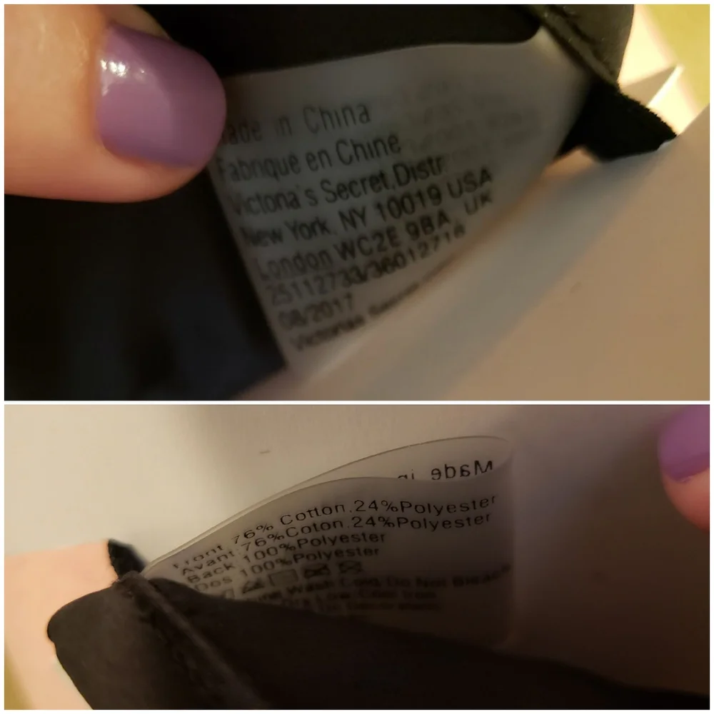 2017 Victoria's Secret PINK Terrycloth Pink/Black 